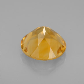 Citrine Gemstone in 9 mm (calibrated) Size for Sale, Citrine Stone in Yellow Golden Color