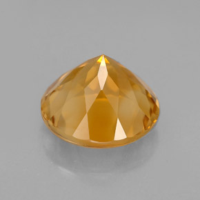 Citrine Gemstone in 9 mm (calibrated) Size for Sale, Citrine Stone in Yellow Golden Color