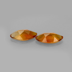 Citrine Gemstone in 10 x 5 mm (calibrated) Size for Sale, Citrine Stone in Orange Color