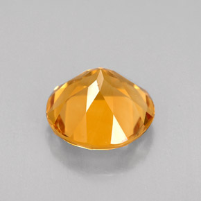 Citrine Gemstone in 9 mm (calibrated) Size for Sale, Citrine Stone in Yellow Golden Color