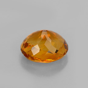 Citrine Gemstone in 8.9 x 7.6 mm Size for Sale, Citrine Stone in Yellow Orange Color