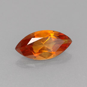 0.88 ct Orange Citrine Stone, Natural Citrine in Marquise Facet Shape for Sale