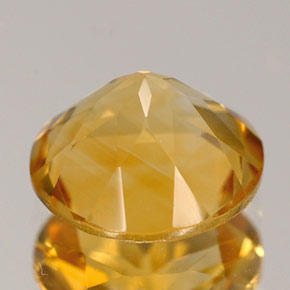 Citrine Gemstone in 8 mm (calibrated) Size for Sale, Citrine Stone in Yellow Golden Color