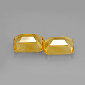 Citrine Gemstone in 9 x 7 mm (calibrated) Size for Sale, Citrine Stone in Yellow Golden Color
