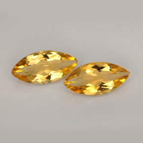 2.70 ct Orange Citrine Gemstone, Citrine Gem in Marquise Facet Shape for Sale.