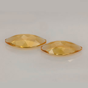 Citrine Gemstone in 12 x 6 mm (calibrated) Size for Sale, Citrine Stone in Golden Orange Color