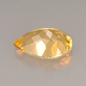 Citrine Gemstone in 14 x 10.1 mm Size for Sale, Citrine Stone in Yellow Orange Color