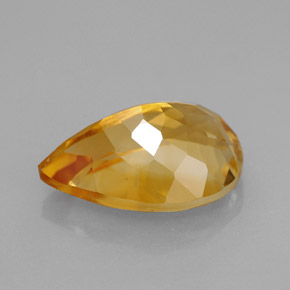 Citrine Gemstone in 13 x 9 mm (calibrated) Size for Sale, Citrine Stone in Yellow Golden Color