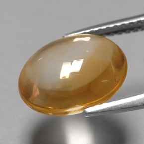 Citrine Gemstone in 12 x 10 mm (calibrated) Size for Sale, Citrine Stone in Yellow Orange Color