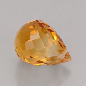 Citrine Gemstone in 7.8 x 5.8 mm Size for Sale, Citrine Stone in Golden Orange Color