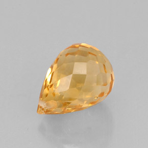 Citrine Gemstone in 8.4 x 5.6 mm Size for Sale, Citrine Stone in Golden Orange Color