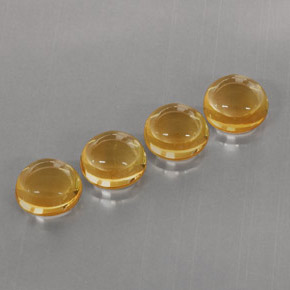 8.80 ct Orange Citrine Stone, Natural Citrine in Round Cabochon Shape for Sale