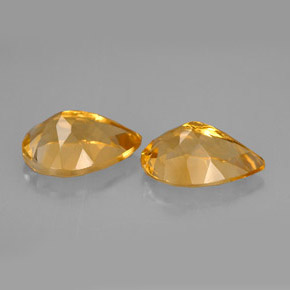 Citrine Gemstone in 13 x 9 mm (calibrated) Size for Sale, Citrine Stone in Yellow Golden Color