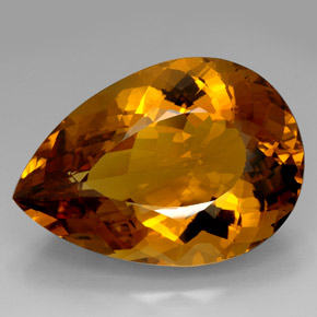 361.70 ct Brown Citrine Gemstone, Citrine Gem in Pear Facet Shape for Sale.