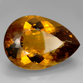 361.70 ct Brown Citrine Stone, Natural Citrine in Pear Facet Shape for Sale