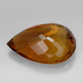 Citrine Gemstone in 49.1 x 36.4 mm Size for Sale, Citrine Stone in Cognac Color