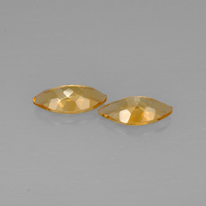Citrine Gemstone in 12 x 6 mm (calibrated) Size for Sale, Citrine Stone in Yellow Golden Color
