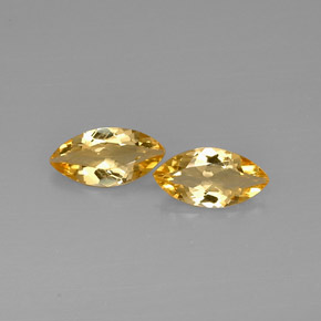 2.69 ct Yellow Citrine Gemstone, Citrine Gem in Marquise Facet Shape for Sale.