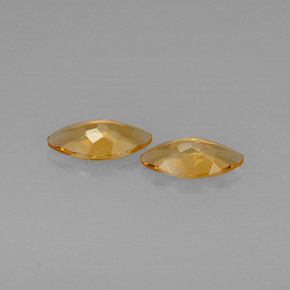 Citrine Gemstone in 12 x 6 mm (calibrated) Size for Sale, Citrine Stone in Yellow Golden Color