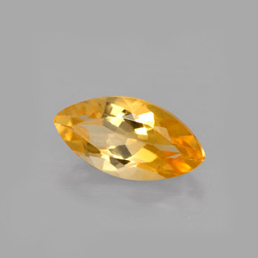 1.83 ct Yellow Citrine Stone, Natural Citrine in Marquise Facet Shape for Sale