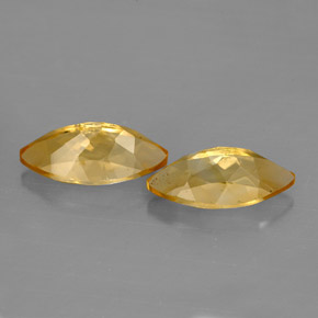 Citrine Gemstone in 12 x 6 mm (calibrated) Size for Sale, Citrine Stone in Yellow Golden Color
