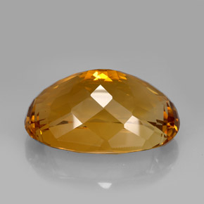 Citrine Gemstone in 48.7 x 33.2 mm Size for Sale, Citrine Stone in Cognac Color