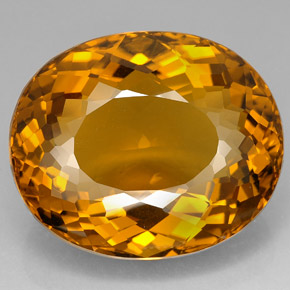 156.40 ct Brown Citrine Gemstone, Citrine Gem in Oval Portuguese-Cut Shape for Sale.