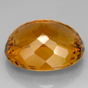 Citrine Gemstone in 41.5 x 34.9 mm Size for Sale, Citrine Stone in Cognac Color