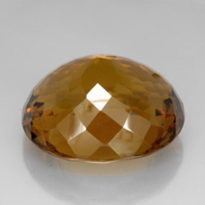 Citrine Gemstone in 38.7 x 33.6 mm Size for Sale, Citrine Stone in Cognac Color