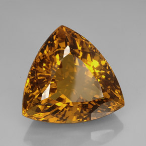 114.70 ct Brown Citrine Stone, Natural Citrine in Trillion Facet Shape for Sale