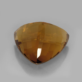Citrine Gemstone in 36.2 x 35 mm Size for Sale, Citrine Stone in Cognac Color