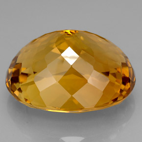 Citrine Gemstone in 36.1 x 28.9 mm Size for Sale, Citrine Stone in Yellow Golden Color