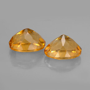 Citrine Gemstone in 9 x 7 mm (calibrated) Size for Sale, Citrine Stone in Yellow Golden Color