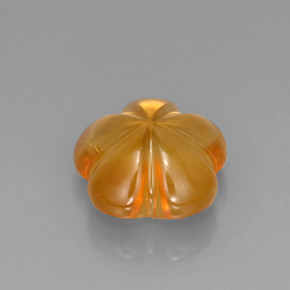 Citrine Gemstone in 12.2 x 11.6 mm Size for Sale, Citrine Stone in Yellow Golden Color