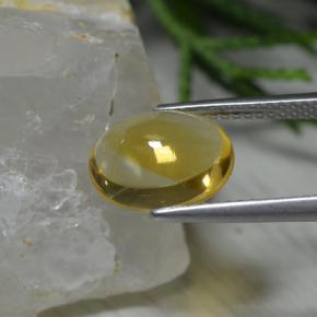 Citrine Gemstone in 10.7 x 8.6 mm Size for Sale, Citrine Stone in Yellow Golden Color