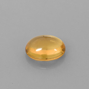 2.66 ct Yellow Citrine Gemstone, Citrine Gem in Oval Cabochon Shape for Sale.