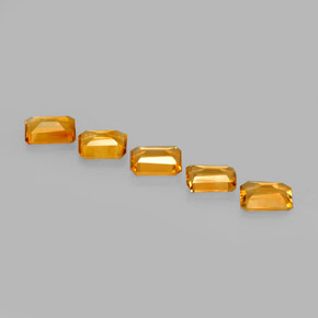 Citrine Gemstone in 7 x 5 mm (calibrated) Size for Sale, Citrine Stone in Yellow Golden Color