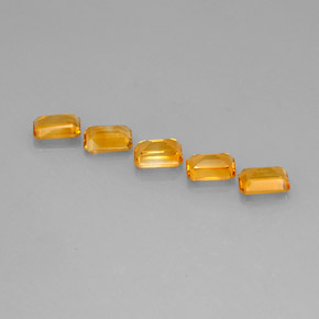 Citrine Gemstone in 7 x 5 mm (calibrated) Size for Sale, Citrine Stone in Yellow Golden Color