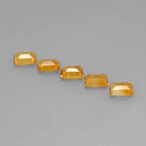 Citrine Gemstone in 7 x 5 mm (calibrated) Size for Sale, Citrine Stone in Yellow Golden Color