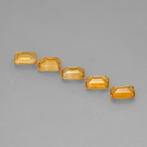 Citrine Gemstone in 7 x 5 mm (calibrated) Size for Sale, Citrine Stone in Yellow Golden Color