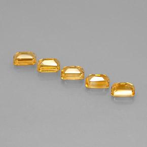 Citrine Gemstones in 7 x 5 mm (calibrated) Size for Sale, Citrine Stones in Golden Orange Color
