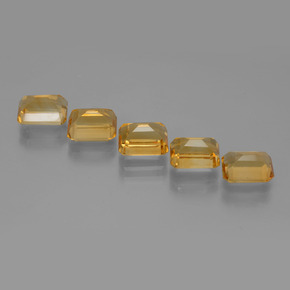 Citrine Gemstone in 7 x 5 mm (calibrated) Size for Sale, Citrine Stone in Yellow Golden Color