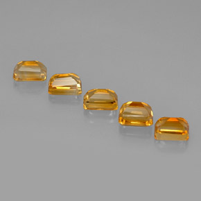 Citrine Gemstone in 7 x 5 mm (calibrated) Size for Sale, Citrine Stone in Yellow Golden Color