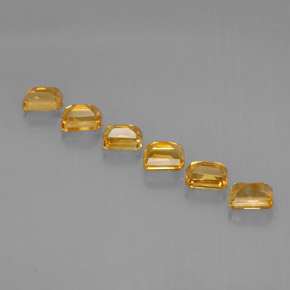 Citrine Gemstone in 7 x 5 mm (calibrated) Size for Sale, Citrine Stone in Yellow Golden Color