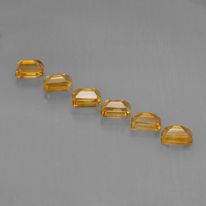 Citrine Gemstones in 7 x 5 mm (calibrated) Size for Sale, Citrine Stones in Yellow Golden Color