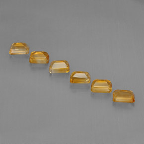 Citrine Gemstone in 7.2 x 5.1 mm Size for Sale, Citrine Stone in Yellow Golden Color