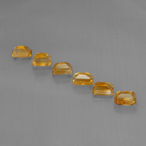 Citrine Gemstone in 7 x 5 mm (calibrated) Size for Sale, Citrine Stone in Yellow Golden Color