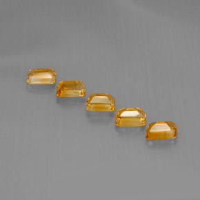 Citrine Gemstone in 7 x 5 mm (calibrated) Size for Sale, Citrine Stone in Yellow Golden Color