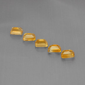 Citrine Gemstone in 6.8 x 5 mm Size for Sale, Citrine Stone in Yellow Golden Color