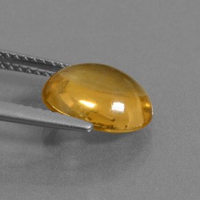 Citrine Gemstone in 10.6 x 8.8 mm Size for Sale, Citrine Stone in Yellow Golden Color